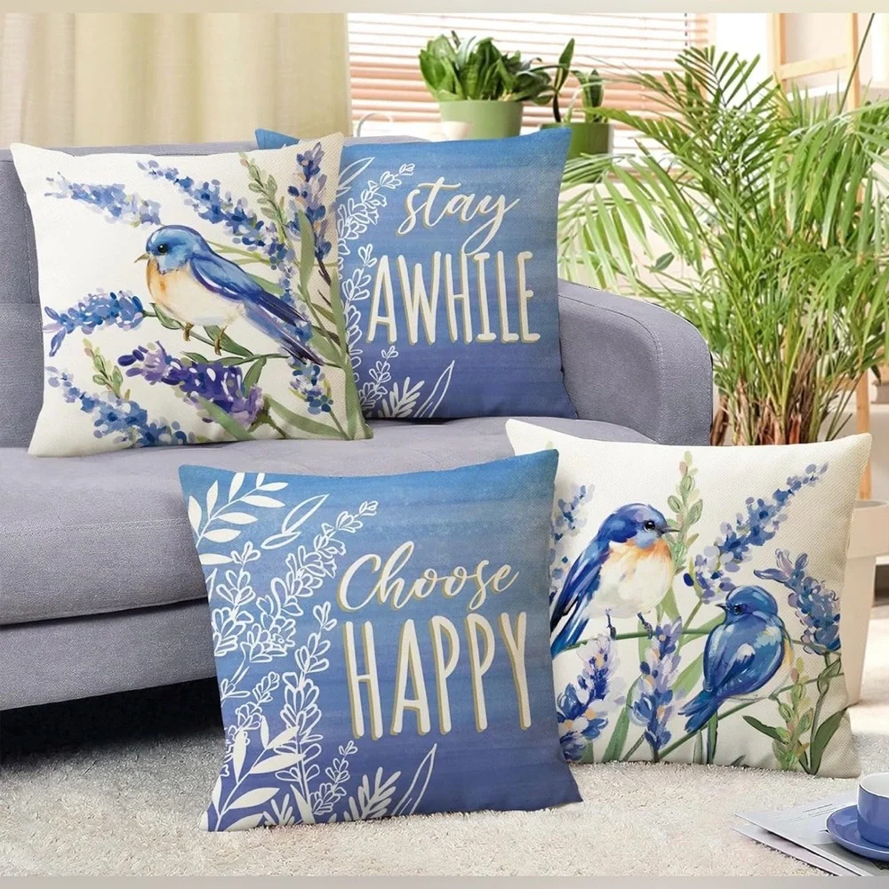 Spring Easter Pillow Covers Set